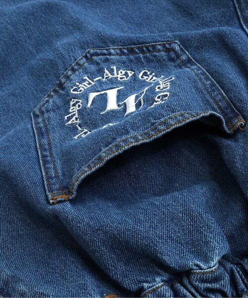 algy（アルジー）の「タックデニムワイドパンツ（デニムパンツ・キッズ・ブルー/サックスブルー/ブラック・MEDIUM/X-SMALL/XX-SMALL/SMALL）」の13枚目の写真