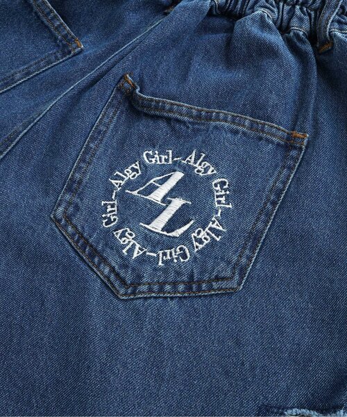 algy（アルジー）の「タックデニムワイドパンツ（デニムパンツ・キッズ・ブルー/サックスブルー/ブラック・MEDIUM/X-SMALL/XX-SMALL/SMALL）」の20枚目の写真