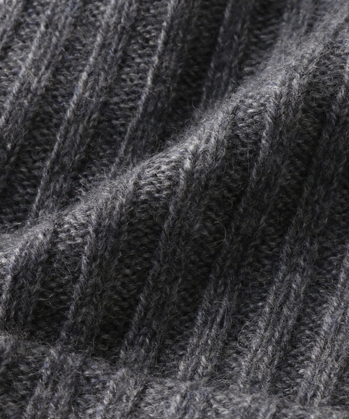 WILLIAM BRUNTON（ウィリアムブラントン）の「WILLIAM BRUNTON/ウィリアム ブラントン ニット帽（ニットキャップ/ビーニー・レディース・ベージュ/チャコールグレー・FREE）」の7枚目の写真