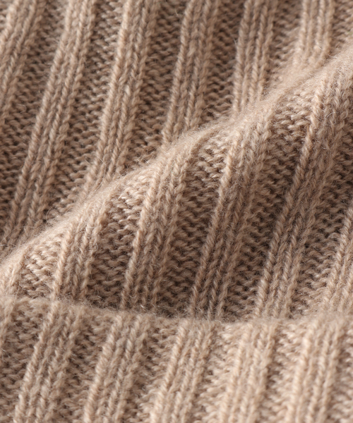 WILLIAM BRUNTON（ウィリアムブラントン）の「WILLIAM BRUNTON/ウィリアム ブラントン ニット帽（ニットキャップ/ビーニー・レディース・ベージュ/チャコールグレー・FREE）」の8枚目の写真