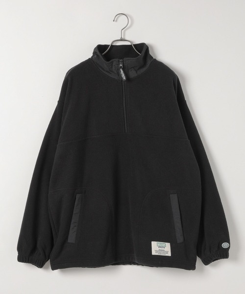 LOWRYS FARM(ローリーズファーム)の「DISCUSハーフジッププルオーバー(Tシャツ/カットソー・レディース・グレー/オフホワイト/ブラック・FREE)」の3枚目の写真