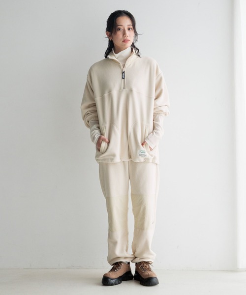 LOWRYS FARM(ローリーズファーム)の「DISCUSハーフジッププルオーバー(Tシャツ/カットソー・レディース・グレー/オフホワイト/ブラック・FREE)」の10枚目の写真