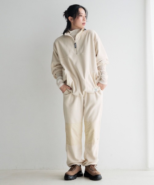 LOWRYS FARM(ローリーズファーム)の「DISCUSハーフジッププルオーバー(Tシャツ/カットソー・レディース・グレー/オフホワイト/ブラック・FREE)」の11枚目の写真