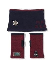 MARK & LONA ネックウォーマー 楽天市場】MARK & LONA Two-Tone Stripe Neck & Hand Warmer