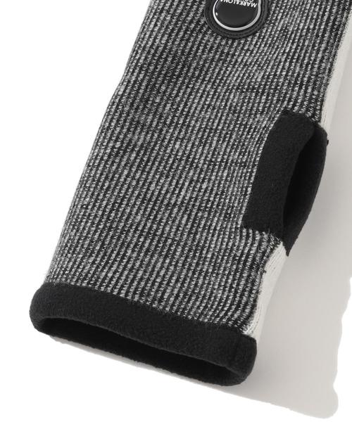 Two-Tone Stripe Neck & Hand Warmer Combo | MEN and WOMEN 【公式通販】