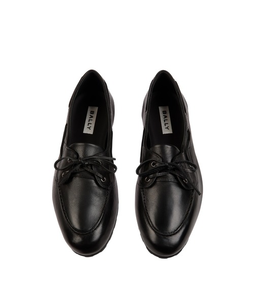 BALLY（バリー）の「PAQUY（モカシン/デッキシューズ・メンズ・ブラック・9.5/9/8.5/8/7.5/7/6.5/6）」の4枚目の写真