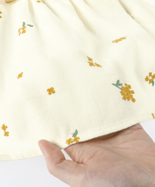 BRANSHES(ブランシェス)の「【おそろい】きんもくせい刺繍チュニック(シャツ/ブラウス・キッズ・アイボリー/ネイビー・90/100/110/80/120/150/130/140)」の11枚目の写真
