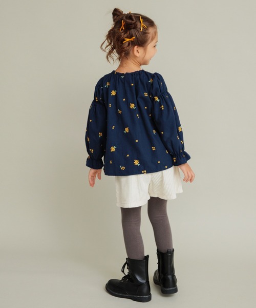 BRANSHES(ブランシェス)の「【おそろい】きんもくせい刺繍チュニック(シャツ/ブラウス・キッズ・アイボリー/ネイビー・90/100/110/80/120/150/130/140)」の21枚目の写真