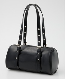 【WEB限定】F/LEATHER SHOULDER BAG フェイクレザー ショルダー バッグ