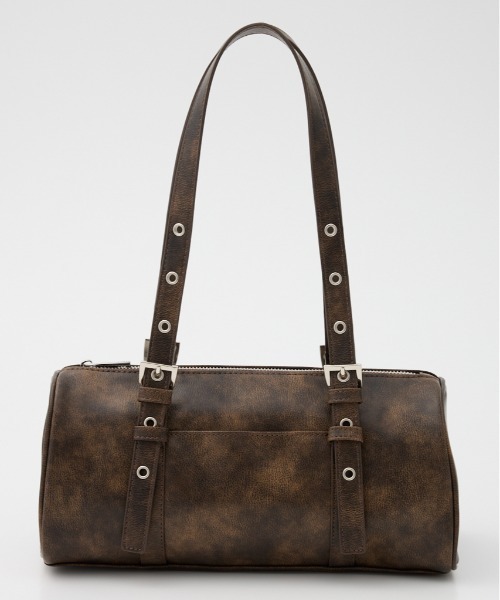 SLY（スライ）の「【WEB限定】F/LEATHER SHOULDER BAG フェイクレザー ショルダー バッグ（ショルダーバッグ・レディース・ブラウン/ブラック/オフホワイト・FREE）」の21枚目の写真