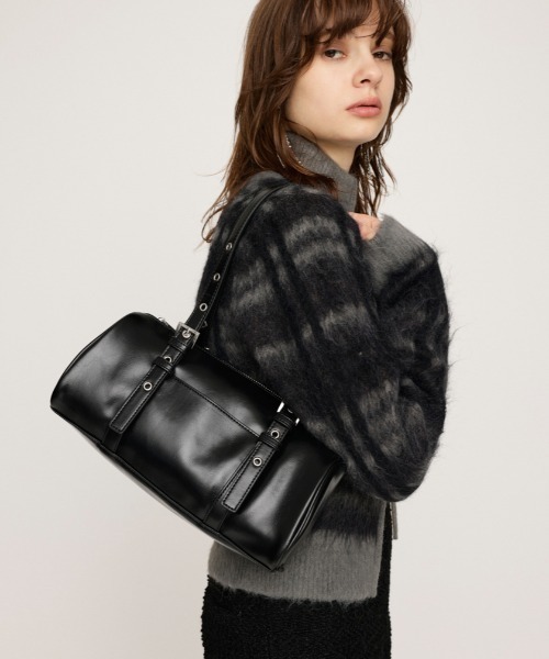 ショルダーバッグ LEATHER SHOULDER BAG LURAKU ショルダーバッグ 「LURAKU」Synthetic leather shoulder