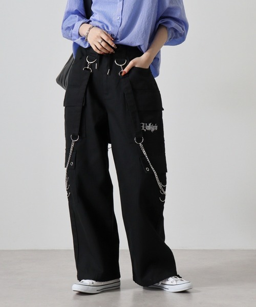セール】Chain belt wide cargo pants /チェーンベルトワイド