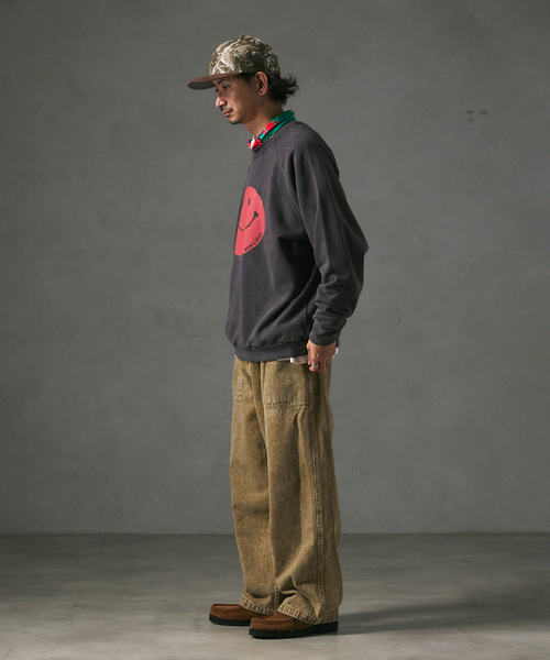 JOURNAL STANDARD relume（ジャーナルスタンダード　レリューム）の「フェードカラーデニム ベイカーパンツ（デニムパンツ・メンズ・ブラック/キャメル/ボルドー・LARGE/MEDIUM）」の19枚目の写真