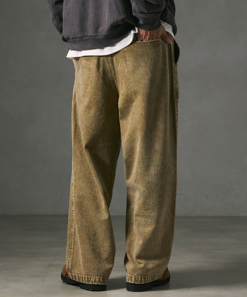 JOURNAL STANDARD relume（ジャーナルスタンダード　レリューム）の「フェードカラーデニム ベイカーパンツ（デニムパンツ・メンズ・ブラック/キャメル/ボルドー・LARGE/MEDIUM）」の12枚目の写真