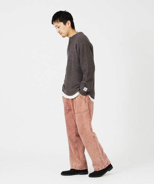 JOURNAL STANDARD relume（ジャーナルスタンダード　レリューム）の「フェードカラーデニム ベイカーパンツ（デニムパンツ・メンズ・ブラック/キャメル/ボルドー・LARGE/MEDIUM）」の15枚目の写真
