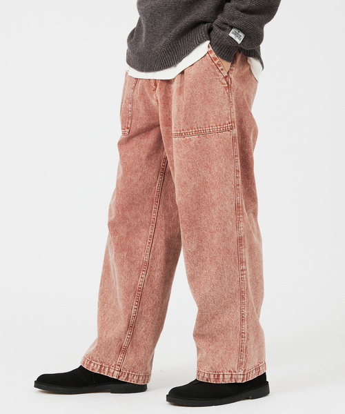 JOURNAL STANDARD relume（ジャーナルスタンダード　レリューム）の「フェードカラーデニム ベイカーパンツ（デニムパンツ・メンズ・ブラック/キャメル/ボルドー・LARGE/MEDIUM）」の7枚目の写真