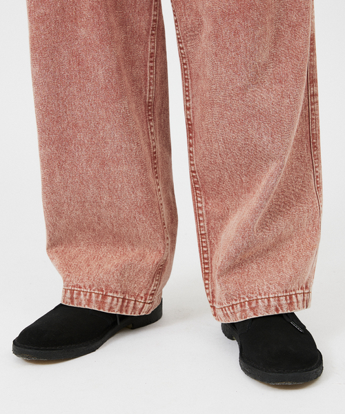 JOURNAL STANDARD relume（ジャーナルスタンダード　レリューム）の「フェードカラーデニム ベイカーパンツ（デニムパンツ・メンズ・ブラック/キャメル/ボルドー・LARGE/MEDIUM）」の9枚目の写真