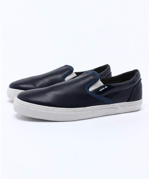 OUTLET（アウトレット）の「【CIAOPANIC TYPY】スリップオンスニーカー（スリッポン・メンズ・ホワイト/ブラック/ネイビー・42/43）」の3枚目の写真