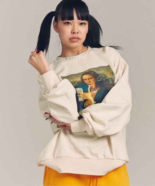GALLIS ADDICTION(ガリスアディクション)の「GA裏毛-絵画札束CREW(スウェット・メンズ・チャコール/アイボリー/ブラック・M/L)」の17枚目の写真