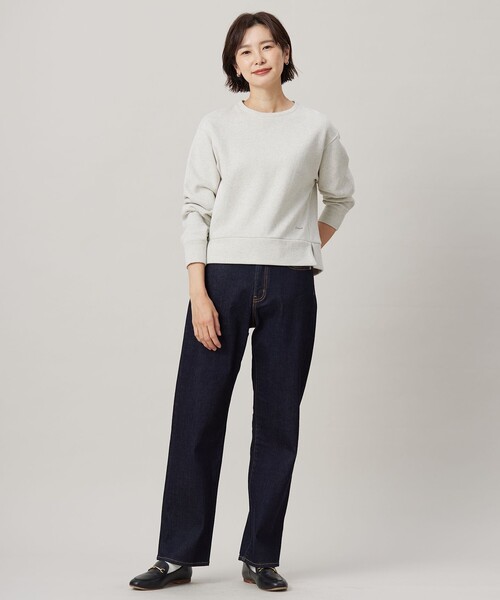 J.PRESS(ジェイプレス)の「【WEB限定カラーあり】ラメ裏毛 カットソー(Tシャツ/カットソー・レディース・アイボリー系/ライトグレー系・T13/T15)」の11枚目の写真
