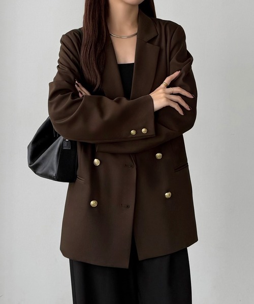 セール】ゴールドボタンテーラードジャケット（テーラードジャケット