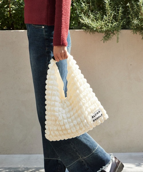 ROOPTOKYO（ループトウキョウ）の「ALOHA PEOPLE/アロハピープル ポップコーンショルダートライアングルトート（ショルダーバッグ・レディース・ロイヤルブルー/ホワイト・FREE）」の15枚目の写真