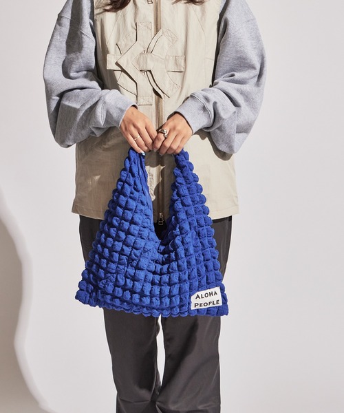 ROOPTOKYO（ループトウキョウ）の「ALOHA PEOPLE/アロハピープル ポップコーンショルダートライアングルトート（ショルダーバッグ・レディース・ロイヤルブルー/ホワイト・FREE）」の17枚目の写真