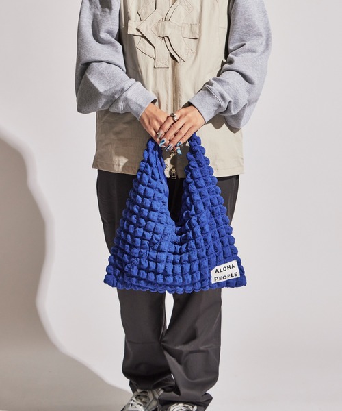 ROOPTOKYO（ループトウキョウ）の「ALOHA PEOPLE/アロハピープル ポップコーンショルダートライアングルトート（ショルダーバッグ・レディース・ロイヤルブルー/ホワイト・FREE）」の18枚目の写真