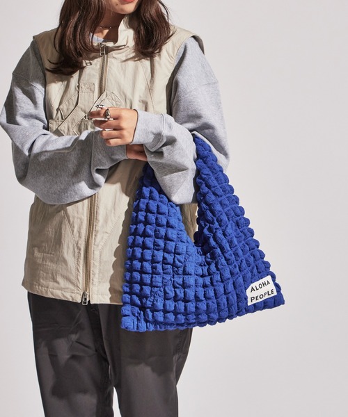 ROOPTOKYO（ループトウキョウ）の「ALOHA PEOPLE/アロハピープル ポップコーンショルダートライアングルトート（ショルダーバッグ・レディース・ロイヤルブルー/ホワイト・FREE）」の20枚目の写真
