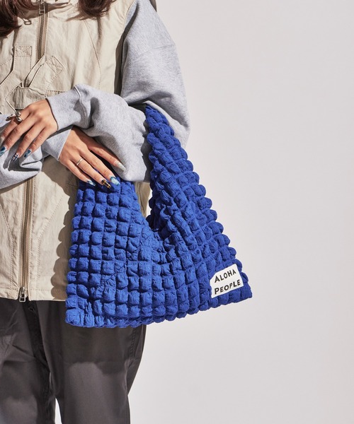 ROOPTOKYO（ループトウキョウ）の「ALOHA PEOPLE/アロハピープル ポップコーンショルダートライアングルトート（ショルダーバッグ・レディース・ロイヤルブルー/ホワイト・FREE）」の21枚目の写真
