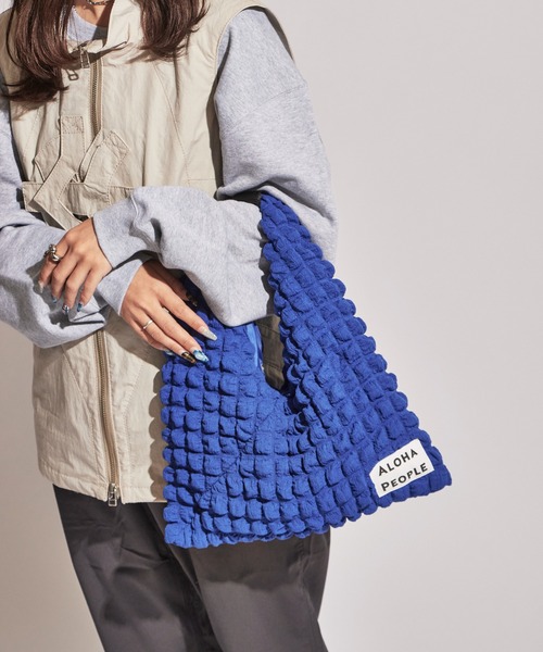 ROOPTOKYO（ループトウキョウ）の「ALOHA PEOPLE/アロハピープル ポップコーンショルダートライアングルトート（ショルダーバッグ・レディース・ロイヤルブルー/ホワイト・FREE）」の22枚目の写真