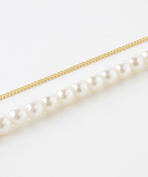 URBAN RESEARCH Sonny Label（アーバンリサーチサニーレーベル）の「パールコイン二連ネックレス（ネックレス・レディース・ゴールド/シルバー・ONE）」の6枚目の写真