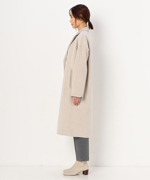 K.T KIYOKO TAKASE（キヨコタカセ）の「アンゴラウール チェスターコート（チェスターコート・レディース・ダークブラウン/キナリ・9号）」の20枚目の写真