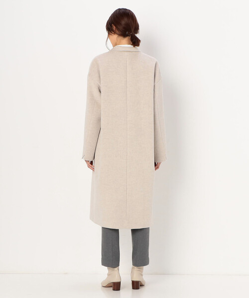 K.T KIYOKO TAKASE（キヨコタカセ）の「アンゴラウール チェスターコート（チェスターコート・レディース・ダークブラウン/キナリ・9号）」の21枚目の写真