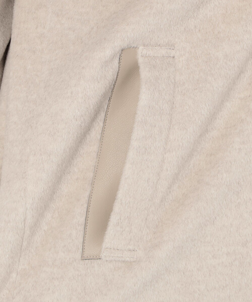 K.T KIYOKO TAKASE（キヨコタカセ）の「アンゴラウール チェスターコート（チェスターコート・レディース・ダークブラウン/キナリ・9号）」の7枚目の写真