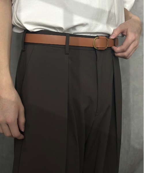 Burner（バーナー）の「【CHI SELECT】本革　ノンホール　ベルト　ラウンドバックル　chi-belt-nh-2 Nn（ベルト・メンズ・ブラウン系/ブラック/ベージュ/ブラック系/ベージュ系/ダークブラウン系/ダークブラウン/ブラウン・FREE）」の6枚目の写真