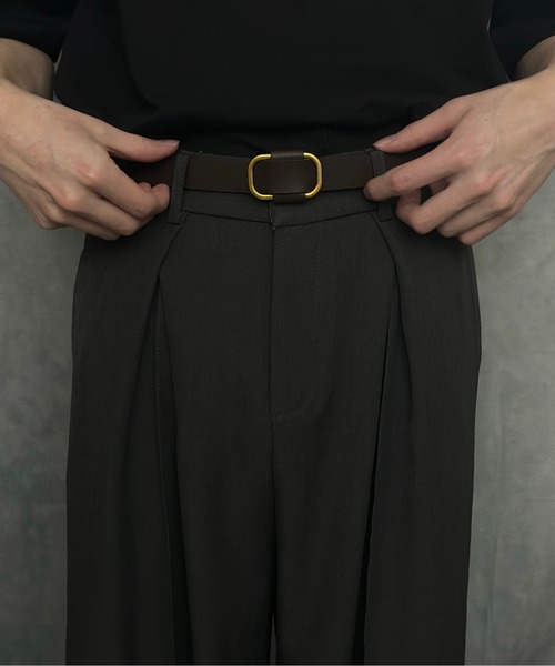 Burner（バーナー）の「【CHI SELECT】本革　ノンホール　ベルト　ラウンドバックル　chi-belt-nh-2 Nn（ベルト・メンズ・ブラウン系/ブラック/ベージュ/ブラック系/ベージュ系/ダークブラウン系/ダークブラウン/ブラウン・FREE）」の18枚目の写真