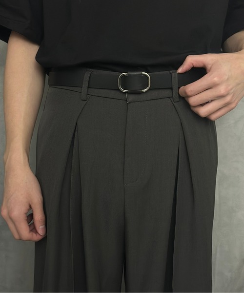 Burner（バーナー）の「【CHI SELECT】本革　ノンホール　ベルト　ラウンドバックル　chi-belt-nh-2 Nn（ベルト・メンズ・ブラウン系/ブラック/ベージュ/ブラック系/ベージュ系/ダークブラウン系/ダークブラウン/ブラウン・FREE）」の9枚目の写真