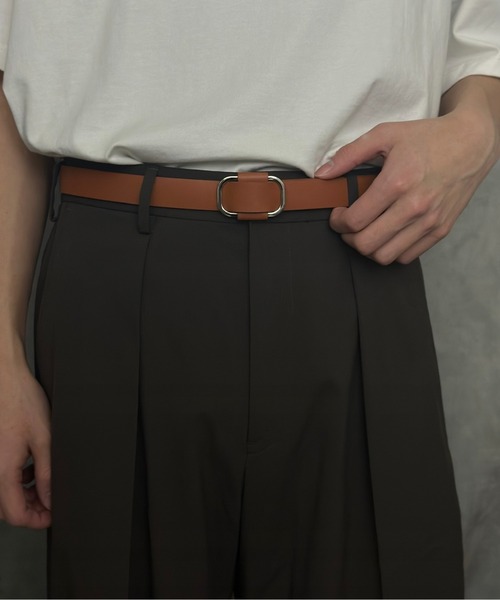 Burner（バーナー）の「【CHI SELECT】本革　ノンホール　ベルト　ラウンドバックル　chi-belt-nh-2 Nn（ベルト・メンズ・ブラウン系/ブラック/ベージュ/ブラック系/ベージュ系/ダークブラウン系/ダークブラウン/ブラウン・FREE）」の15枚目の写真