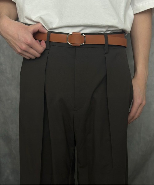 Burner（バーナー）の「【CHI SELECT】本革　ノンホール　ベルト　ラウンドバックル　chi-belt-nh-2 Nn（ベルト・メンズ・ブラウン系/ブラック/ベージュ/ブラック系/ベージュ系/ダークブラウン系/ダークブラウン/ブラウン・FREE）」の16枚目の写真