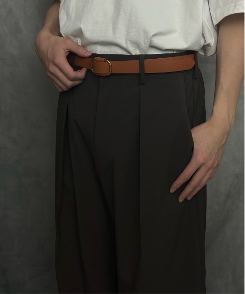 Burner（バーナー）の「【CHI SELECT】本革　ノンホール　ベルト　ラウンドバックル　chi-belt-nh-2 Nn（ベルト・メンズ・ブラウン系/ブラック/ベージュ/ブラック系/ベージュ系/ダークブラウン系/ダークブラウン/ブラウン・FREE）」の20枚目の写真