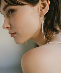 Ops. | ピアス 金属アレルギー対応 シルバー925 ゴールド フリンジ【Filara-pe フィララ】(ピアス（両耳用）)