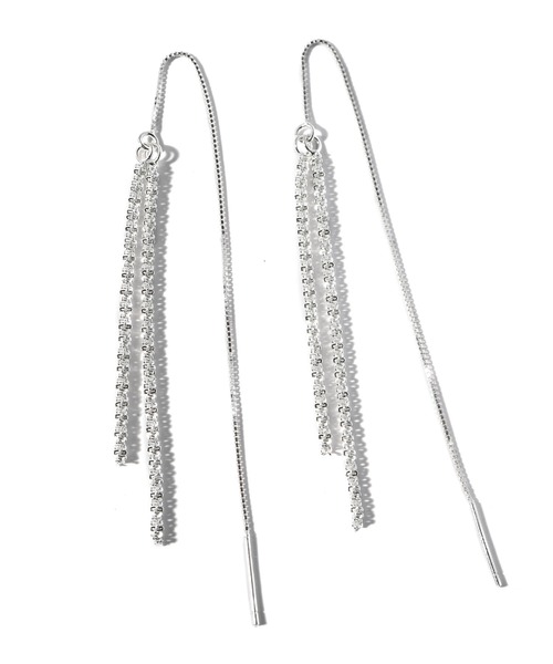 Ops.（オプス）の「ピアス 金属アレルギー対応 シルバー925 ゴールド フリンジ【Filara-pe フィララ】（ピアス（両耳用）・レディース・シルバー/イエローゴールド・ONE SIZE）」の11枚目の写真