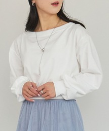 LinoU.（リノユー）の「ワンショルダースウェットプルオーバー（Tシャツ/カットソー）」