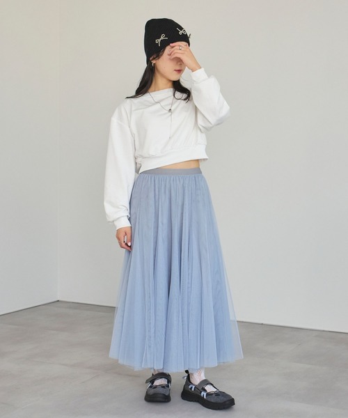 LinoU.（リノユー）の「ワンショルダースウェットプルオーバー（Tシャツ/カットソー・レディース・ホワイト/グレー/ブラック・FREE）」の5枚目の写真