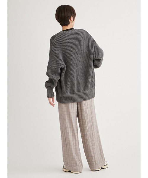 emmi(エミ)の「セミシアーパジャマライクパンツ(その他パンツ・レディース・ライトブルー/グレー・0/1)」の12枚目の写真