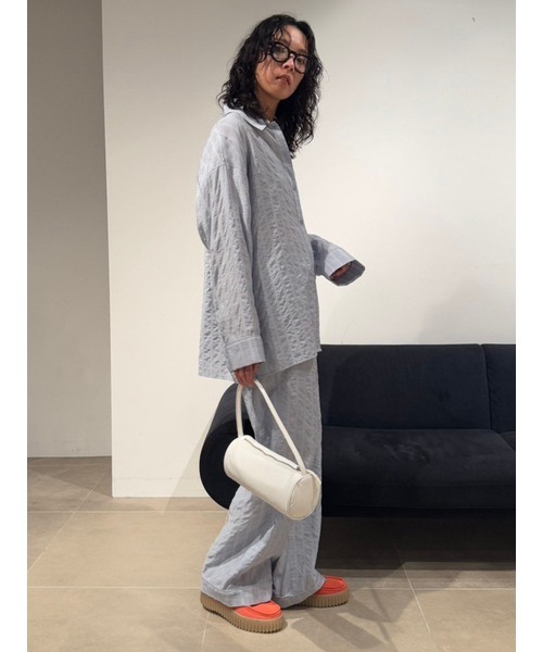 emmi(エミ)の「セミシアーパジャマライクパンツ(その他パンツ・レディース・ライトブルー/グレー・0/1)」の21枚目の写真