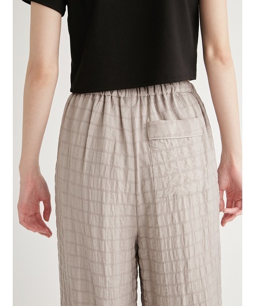 emmi(エミ)の「セミシアーパジャマライクパンツ(その他パンツ・レディース・ライトブルー/グレー・0/1)」の10枚目の写真