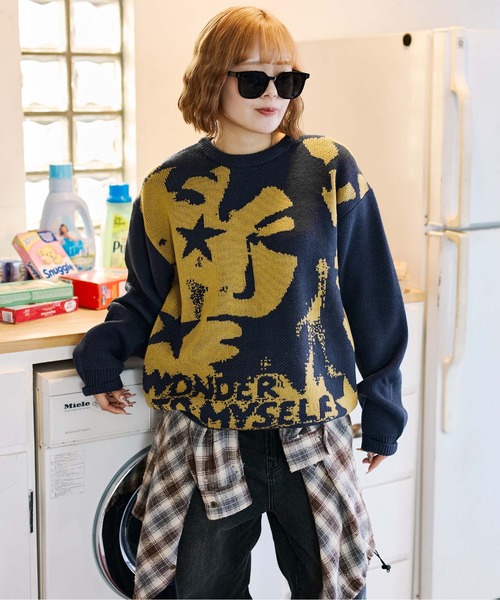 フェイスジャガードニット（ニット/セーター）｜sedacle（セダクル）