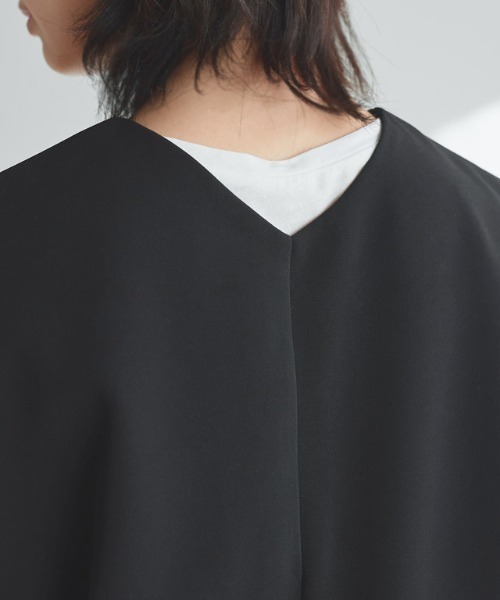 RASW（ラス）の「[RASW]2wayスリットネックIラインジャンスカ（ジャンパースカート・レディース・ブラック・S/M/L）」の11枚目の写真
